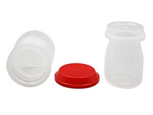 Boîtes IML en plastique avec couvercle 120ml, CX006C